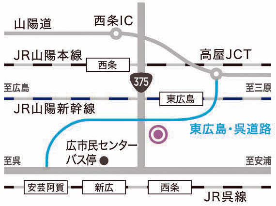 郷原キャンパスの地図